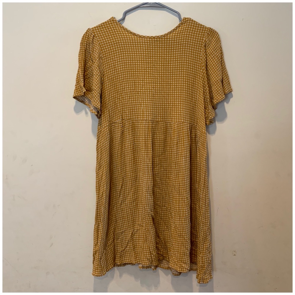 Checkered tunic dress